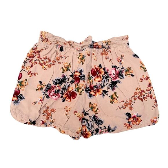 Mauve Pink Floral Shorts - Picture 2 of 5